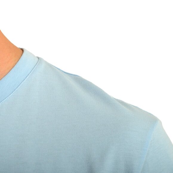 Versace Men's Blue & Silver Medusa Logo Print Short Sleeve T-Shirt US XS IT 46 - Picture 4 of 6